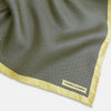 View 2 of product Polka dot Yellow Pocket Square in Silk