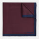 Polka dot Burgundy Pocket Square in Silk