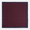 View 4 of product Polka dot Burgundy Pocket Square in Silk