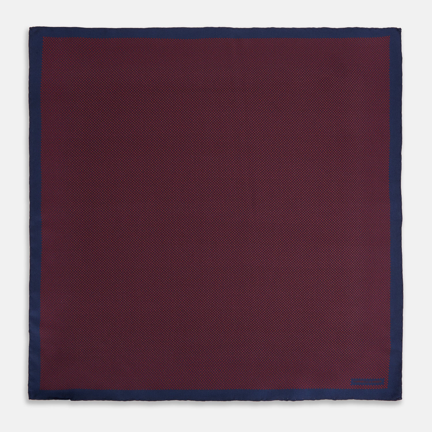 View 4 of product Polka dot Burgundy Pocket Square in Silk