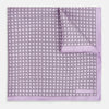 View 1 of product Geometric Lilac Pocket Square in Silk