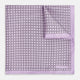 Geometric Lilac Pocket Square in Silk
