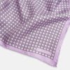 View 2 of product Geometric Lilac Pocket Square in Silk