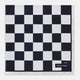 Chequered Navy on White Frame Pocket Square in Silk