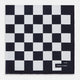 Chequered Navy on Navy Frame Pocket Square in Silk
