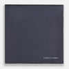 View 3 of product GREY AND ECRU PIPED SILK POCKET SQUARE
