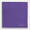 View 3 of product VIOLET AND ECRU PIPED SILK POCKET SQUARE