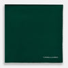 View 3 of product FOREST GREEN AND ECRU PIPED SILK POCKET SQUARE