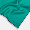 View 2 of product Turquoise Piped Silk Pocket Square