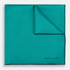 View 1 of product Turquoise Piped Silk Pocket Square