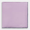 Lilac Piped Silk Pocket Square