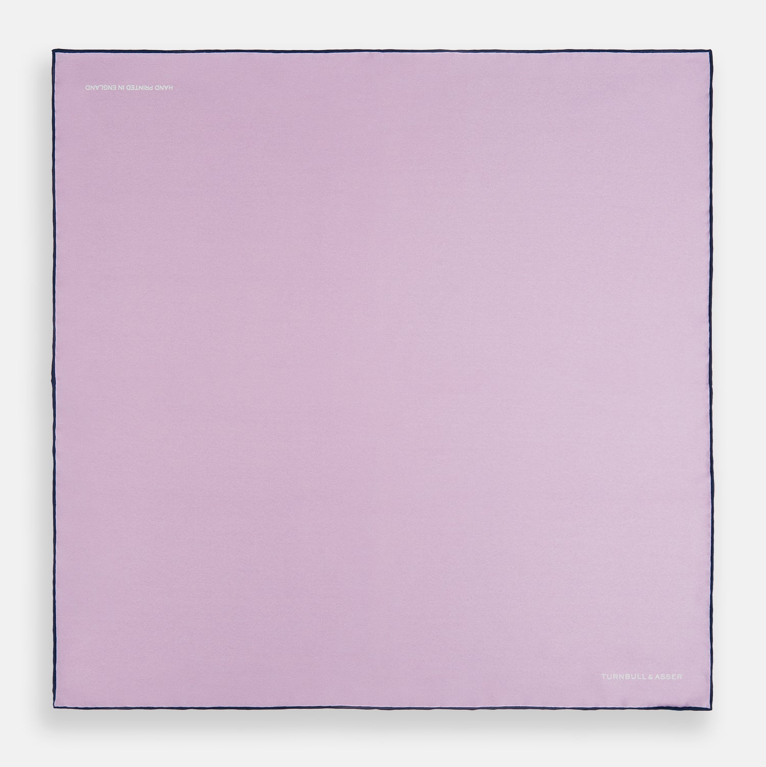 View 4 of product Lilac Piped Silk Pocket Square