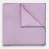 View 1 of product Lilac Piped Silk Pocket Square