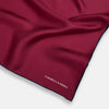View 2 of product Mauve Piped Silk Pocket Square