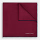 Mauve Piped Silk Pocket Square