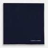 View 3 of product Dark Blue Piped Silk Pocket Square