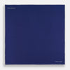 View 4 of product Mid Blue Piped Silk Pocket Square