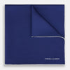 View 1 of product Mid Blue Piped Silk Pocket Square