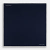 View 4 of product Midnight Blue Piped Silk Pocket Square