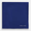 View 3 of product Royal Blue Piped Silk Pocket Square
