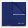 View 1 of product Royal Blue Piped Silk Pocket Square