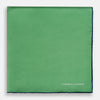 View 3 of product Fern Green Piped Silk Pocket Square