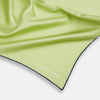 View 2 of product Pistachio Green and Navy Piped Silk Pocket Square
