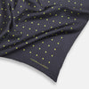 View 2 of product Grey and Lime Spot Silk Pocket Square