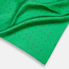 View 2 of product Green and Navy Spot Silk Pocket Square
