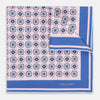 View 1 of product Light Pink Floral Tile Silk Pocket Square OS