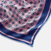 View 2 of product Light Pink Floral Tile Silk Pocket Square OS