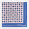 View 3 of product Light Pink Floral Tile Silk Pocket Square OS