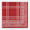 View 3 of product Red Paisley Bandana Patterned Silk Pocket Square OS