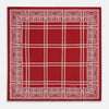 View 4 of product Red Paisley Bandana Patterned Silk Pocket Square OS
