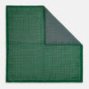 View 3 of product Rosette Green Pocket Square in Silk