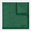View 1 of product Rosette Green Pocket Square in Silk