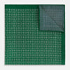 View 4 of product Rosette Green Pocket Square in Silk
