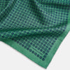View 2 of product Rosette Green Pocket Square in Silk