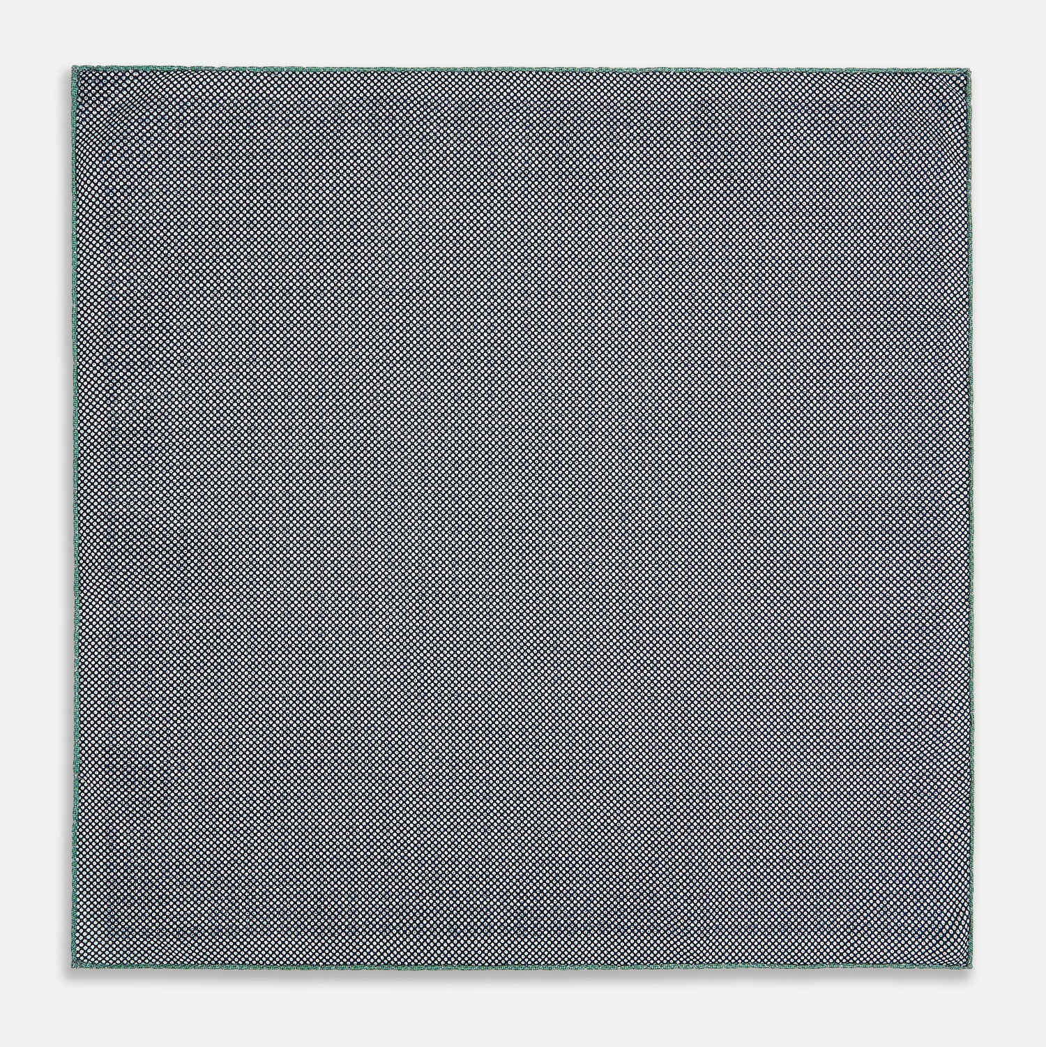 View 6 of product Rosette Green Pocket Square in Silk