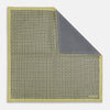 View 3 of product Rosette Yellow Pocket Square in Silk