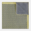 View 4 of product Rosette Yellow Pocket Square in Silk