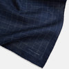 View 3 of product Checked Blue Pocket Square in Silk