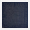 View 5 of product Checked Blue Pocket Square in Silk