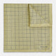 Checked Yellow Pocket Square in Silk