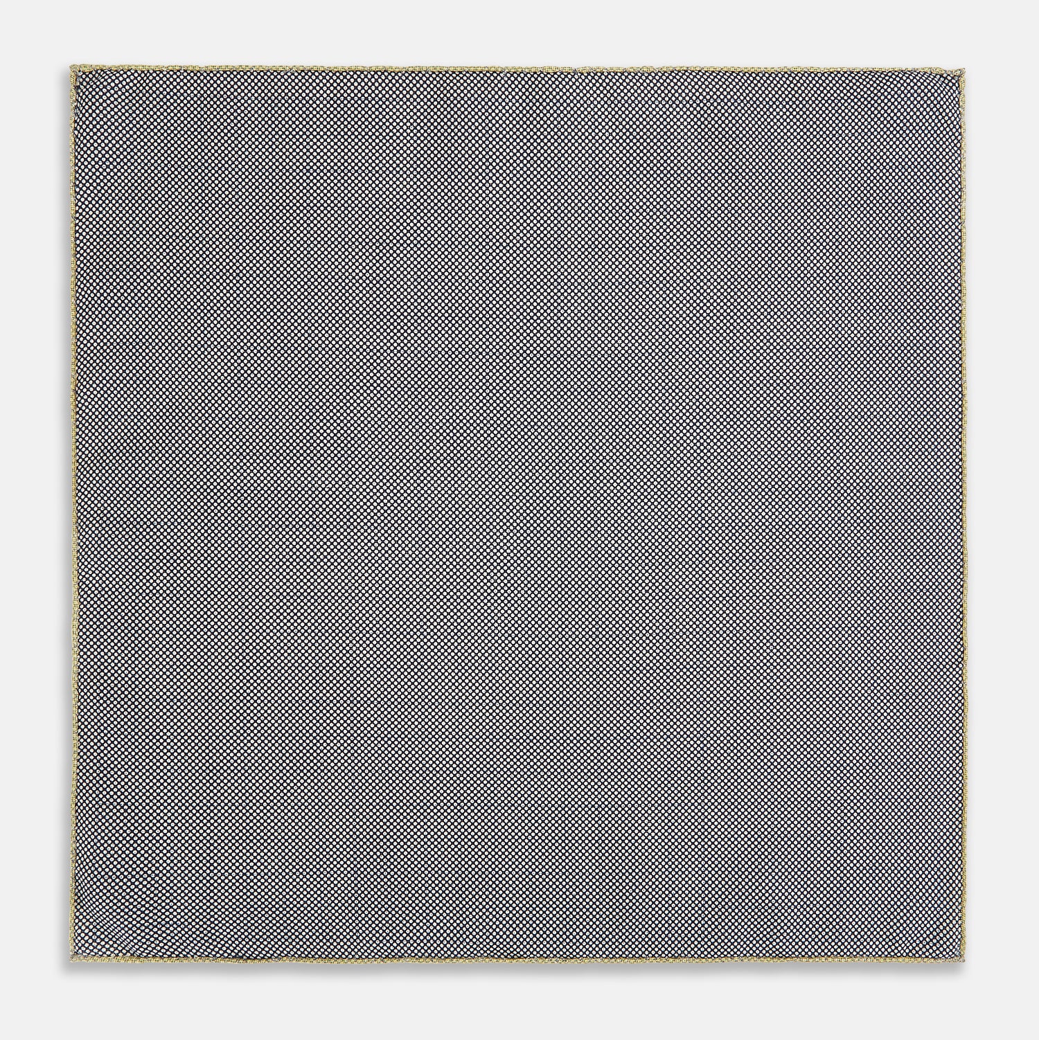 View 6 of product Checked Yellow Pocket Square in Silk