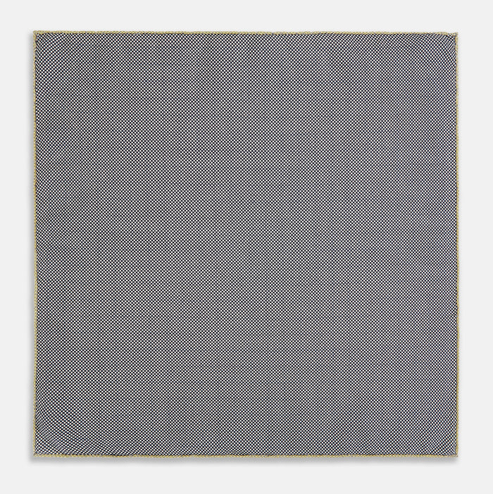 Checked Yellow Pocket Square in Silk Image 5