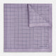 Checked Lilac Pocket Square in Silk