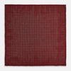 View 6 of product Checked Burgundy Pocket Square in Silk