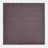 View 7 of product Checked Burgundy Pocket Square in Silk