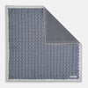 View 1 of product Floral Grey Pocket Square in Silk